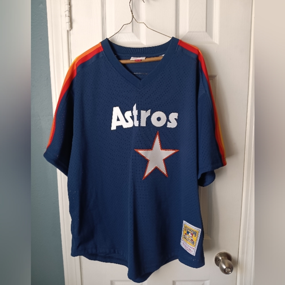 Mitchell and Ness Houston Astros Nolan Ryan #34 Baseball Jersey